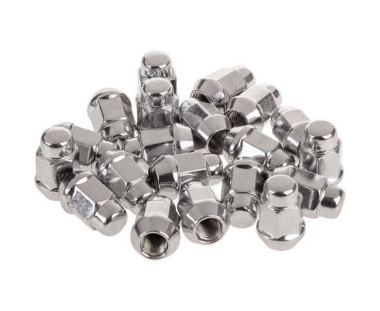 Гайка конус M12x1.50, закрытая 35 мм, ключ 3/4""(19 мм), хром 024, 20 шт SKYWAY S10602024 