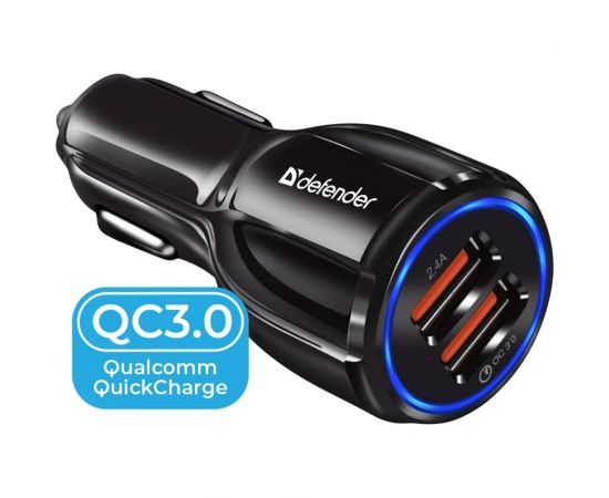 Автомобильное ЗУ DEFENDER UCA-100 2xUSB, QC3.0+2.4A 83833 – изображение 6