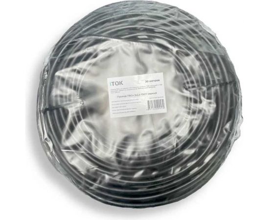 Провод ПВСн iTOK 3x2,5 ГОСТ черный (30 метров) i-KPP-PVSN-325-30-B – изображение 3