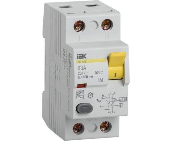 Устройство защитного отключения IEK ВД1-63S УЗО, 2Р, 50А, 300мА MDV12-2-050-300 – изображение 2
