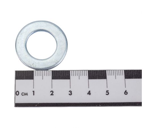 Плоская шайба МЕТАЛЛСЕРВИС М16 DIN 125, цинк, 30 шт. 1239364 – изображение 2