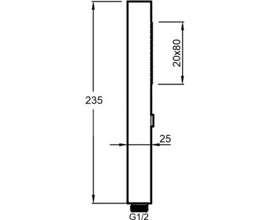 Лейка для душаOrange Stick LM08CR – изображение 2