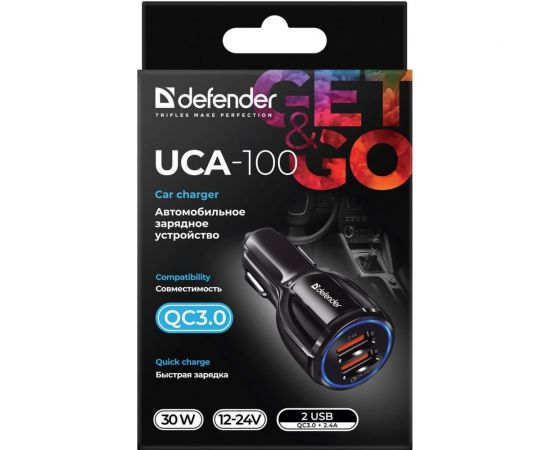 Автомобильное ЗУ DEFENDER UCA-100 2xUSB, QC3.0+2.4A 83833 – изображение 7