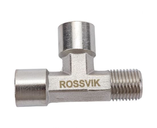 Тройник Т-образный FFM 1/4" Rossvik A133/2 