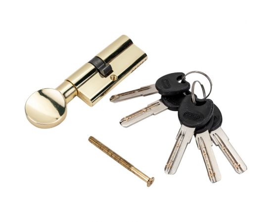 Цилиндр PALIDORE 70PB 30С/40 ключ/завертка, золото блестящее 98760917 