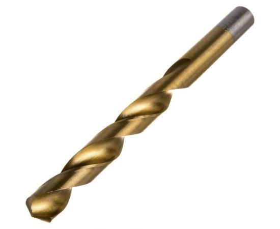 Сверло по металлу 5 шт, 12 мм, титан+кобальт, Р6М5К5 vertextools 666-12 