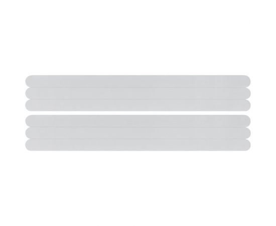 Противоскользящие клейкие полоски FIT прозрачные, набор 6 шт., 20х380 мм 11973 – изображение 3
