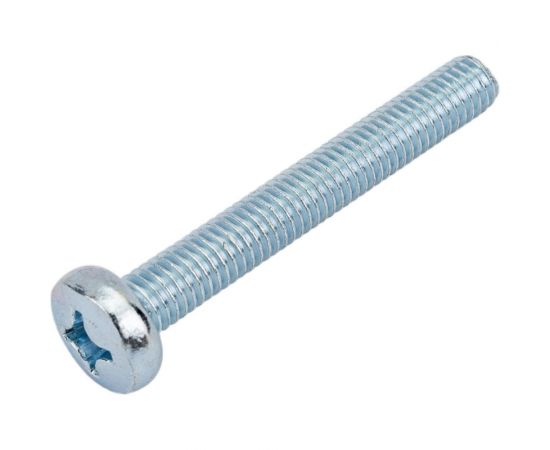 Винт ZAMETAL М6х45 полукруг. гол., DIN 7985, оц., 200 шт ZA512994 – изображение 3