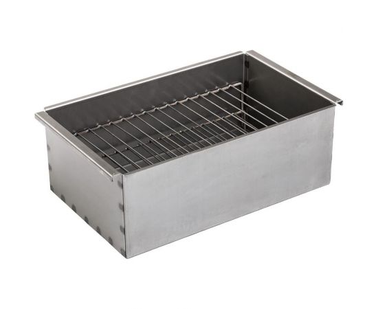 Двухъярусная коптильня с поддоном для сбора жира Тонар 450x280x170 мм, сталь 1.5 мм К-002 071803 – изображение 5