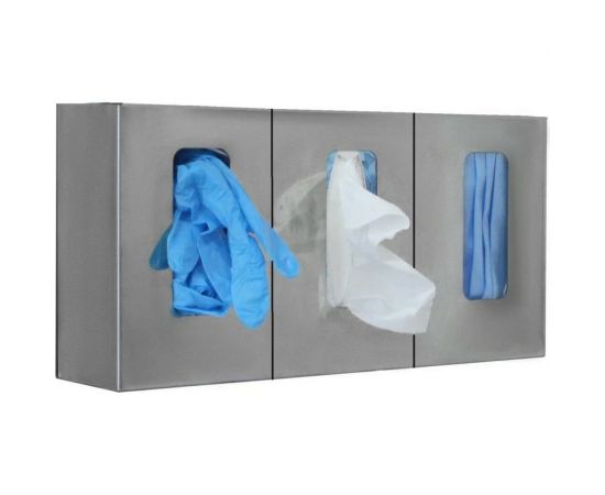 Трехсекционный диспенсер для перчаток ООО ЦЕНТР ПИЩЕВОГО ОБОРУДОВАНИЯ D-003 – изображение 2