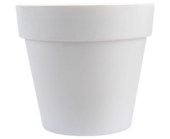 Пластиковый горшок liveingreen Протея 9 л, белый, с вкладкой, диам. 27 см, высота 24 см ПР27-10 – изображение 5
