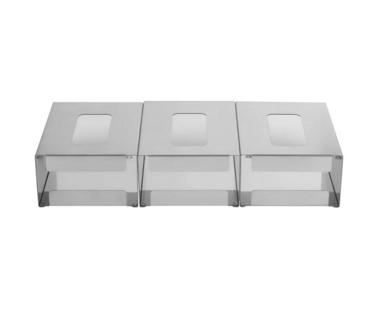 Трехсекционный диспенсер для перчаток ООО ЦЕНТР ПИЩЕВОГО ОБОРУДОВАНИЯ D-003 – изображение 3