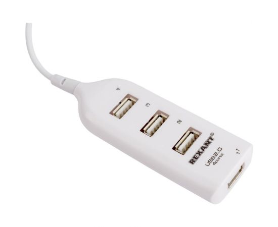 Разветвитель USB 2.0 на 4 порта белый REXANT 18-4105-1 – изображение 4