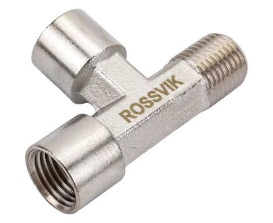 Тройник Т-образный FFM 1/4" Rossvik A133/2 – изображение 2