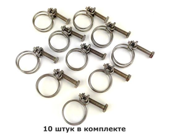 Проволочный хомут HG 22-26 мм, 10 шт. 4962039 – изображение 2