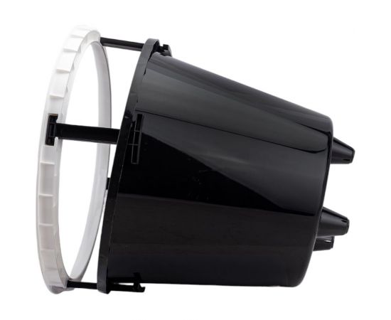 Пластиковый горшок liveingreen Протея 9 л, белый, с вкладкой, диам. 27 см, высота 24 см ПР27-10 – изображение 3