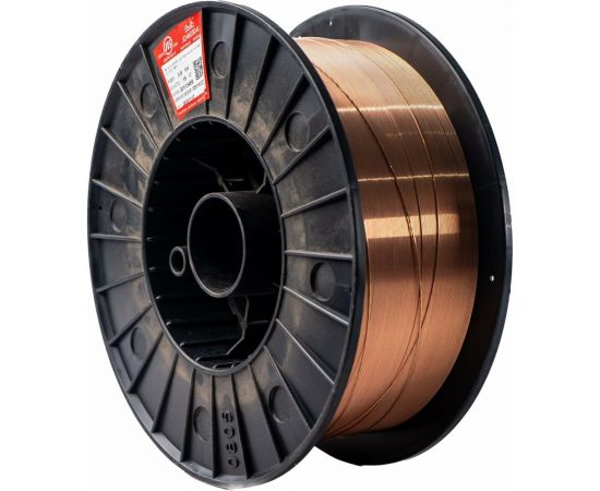 Проволока сварочная омеднённая JQ.MG50-6/ER70S-6 0.8 мм, 15 кг GOLDEN BRIDGE 106 – изображение 2