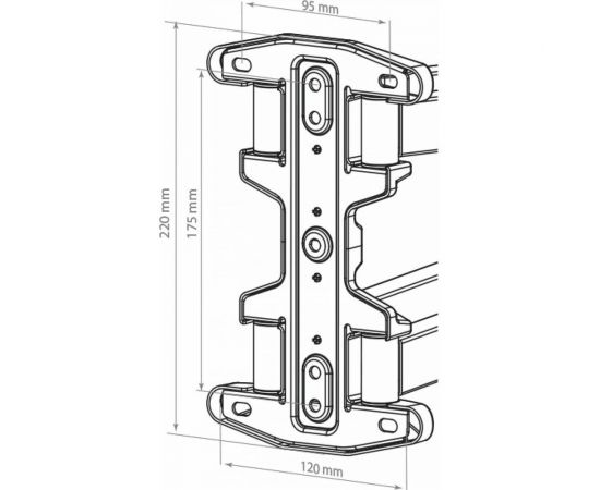 TV кронштейн Kromax OPTIMA 407 grey titan 20242 – изображение 10