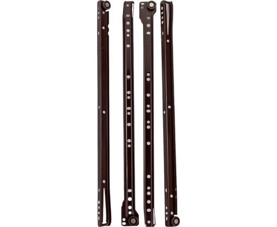 Роликовые направляющие Локри 450 мм, коричневые, 2 шт. EDS003-L450 MM BROWN 