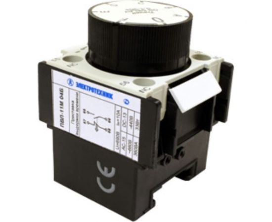 Приставка выдержки времени Электротехник ПВЛ-11М О4 Б, 0,1-30с, при включении, 10А, IP20, ET518307 