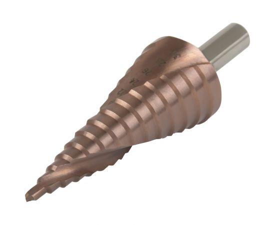 Сверло ступенчатое с винтовой канавкой, 4-30 мм, 14 ступеней, HSS-Co DeBever DB-CP430 