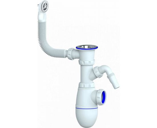 Сифон Unicorn В441V 1 1/2х40 с круглым переливом, с носиком 534498 