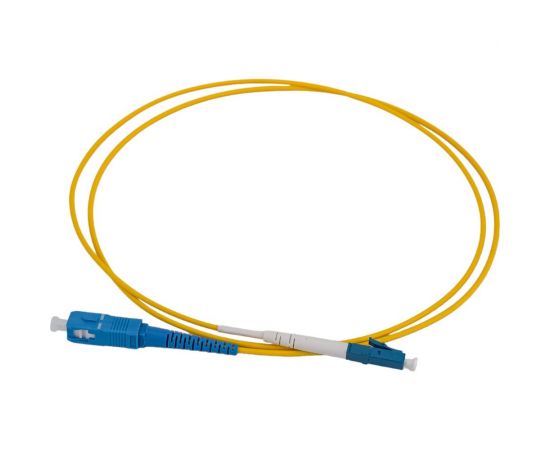 Патч-корд Hyperline FC-S2-9-LC/UR-SC/UR-H-1M-LSZH-YL волоконно-оптический (шнур) SM 9/125 242784 