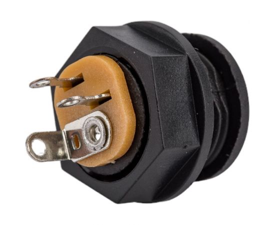 Разъем питания 5.5x2.1мм гнездо Pro Legend пластик на корпус с гайкой, PL2323 