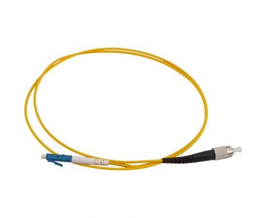 Патч-корд Hyperline FC-S2-9-FC/UR-LC/UR-H-1M-LSZH-YL волоконно-оптический (шнур) SM 9/125 243763 