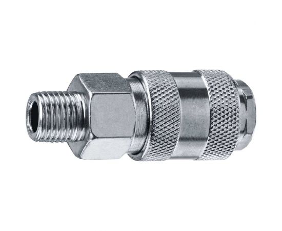 Переходник ЗУБР Профессионал 1/4"M - рапид муфта 64911-1/4 