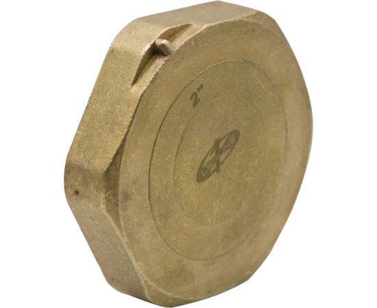 Заглушка LEXLINE 2 вн, латунь, с контрольным отверстием, 50 551741 