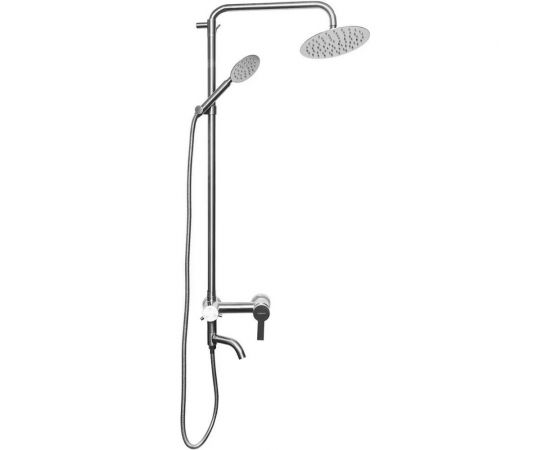 Душевая стойка WISENT со смесителем, круглым тропическим душем и лейкой из нержавеющей стали W3501 