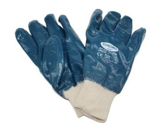 Перчатки с нитриловым обливом и манжетом Русский Мастер, р.XXL/11, 2 шт. РМ-92994 