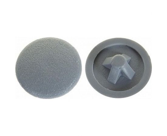 Заглушка Tech-Krep для шуруп-стяжек PZ 7 мм темно-серая 50 шт. пакет 108783 