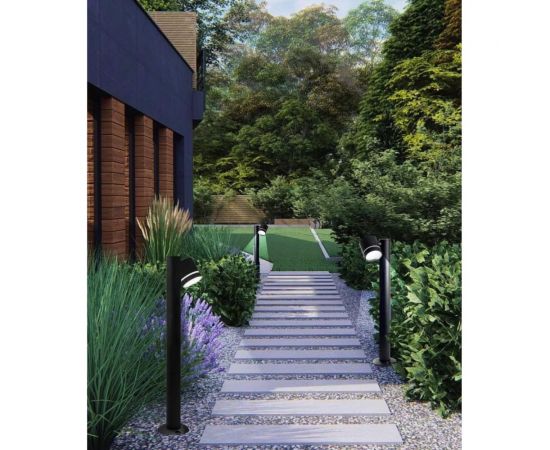 Садово-парковый светильник FERON DH1005, столб, GX53 230V, черный, 11710 – изображение 12