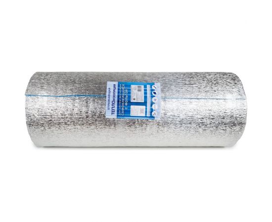 Самоклеящаяся теплоизоляция с фольгой нпэ-лф НПС Развитие тип с 5 мм 1,2x30 м 36 м2 4620018382224 – изображение 2