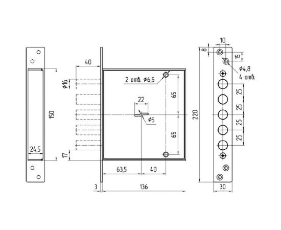 Врезной замок МЕТТЭМ ЗВ8 140.0.1 5 ключей 20287 – изображение 2