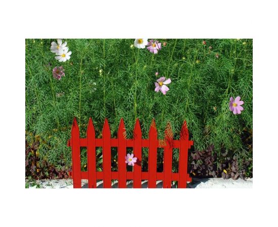 Садовое ограждение ПОЛИМЕРСАД Забор декоративный №1, терракотовый, 7 шт. ПС-ЗД1-терракот – изображение 3