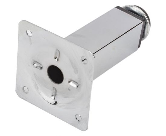 Ножка Tech-Krep 25х25х100 мм квадрат, метал, регулируемая, хром - накладка 127475 – изображение 3