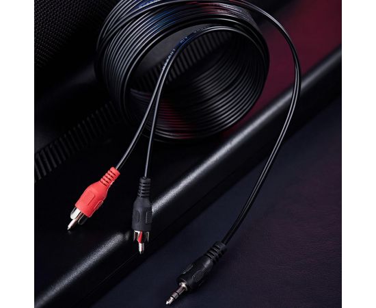 Шнур Стерео 3.5 мм - 2 RCA REXANT, длина 10 метров 17-4207 – изображение 2