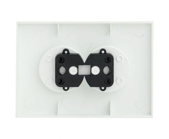 Лицевая панель 2-местной розетки EKF Валенсия без заземления 10А жемчуг с защитными шторками PROxima ESR10-L-102-50 – изображение 3