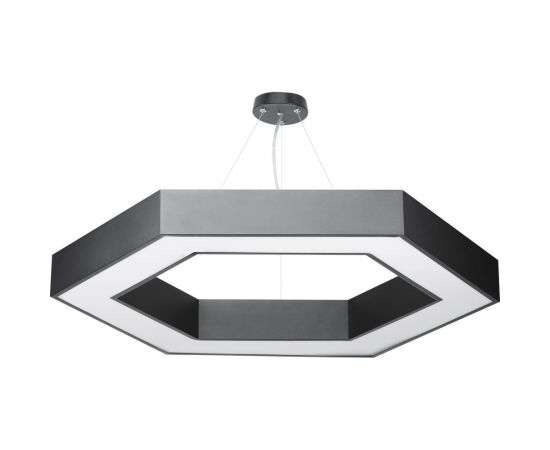 Светодиодный светильник ЭРА Geometria Hexagon SPO124B40K051 51Вт 4000К 3900Лм IP40 черный Б0050557 – изображение 4