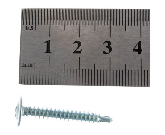 Саморез с прессшайбой Метизный двор сверло 4,2x32, 500 шт. 4607159062758 – изображение 4