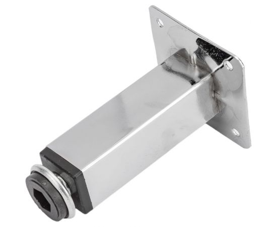 Ножка Tech-Krep 25х25х100 мм квадрат, метал, регулируемая, хром - накладка 127475 – изображение 2