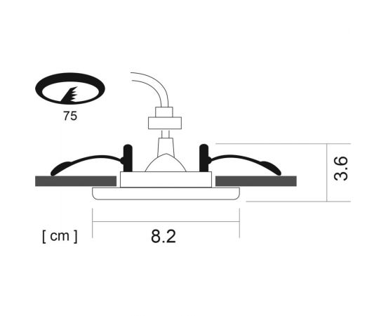 Встраиваемый светильник Arte Lamp AQUA A5440PL-1AB – изображение 2