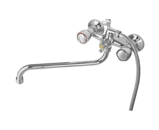 Смеситель для ванной WISENT с изливом 30 см и душем 2266 – изображение 4