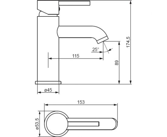 Смеситель для умывальника Damixa Scandinavian Pure хром 360210000 – изображение 2
