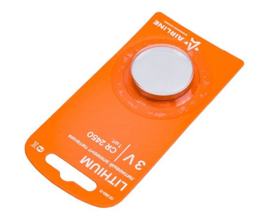 Батарейка Airline, CR2450 3V, для брелоков и сигнализаций, литиевая, 1 шт CR2450-01 – изображение 2