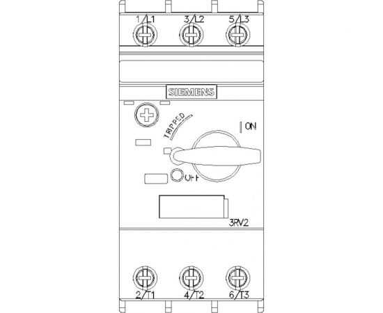 Автоматический выключатель для защиты электродвигателя Siemens 82A, 3RV20111GA10 – изображение 4