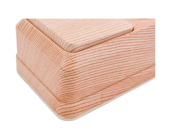 Блок: розетка с выключателем Intro Quadro вертикальный 16А-250В, IP20, открытая установка, сосна, Б0053888 – изображение 5